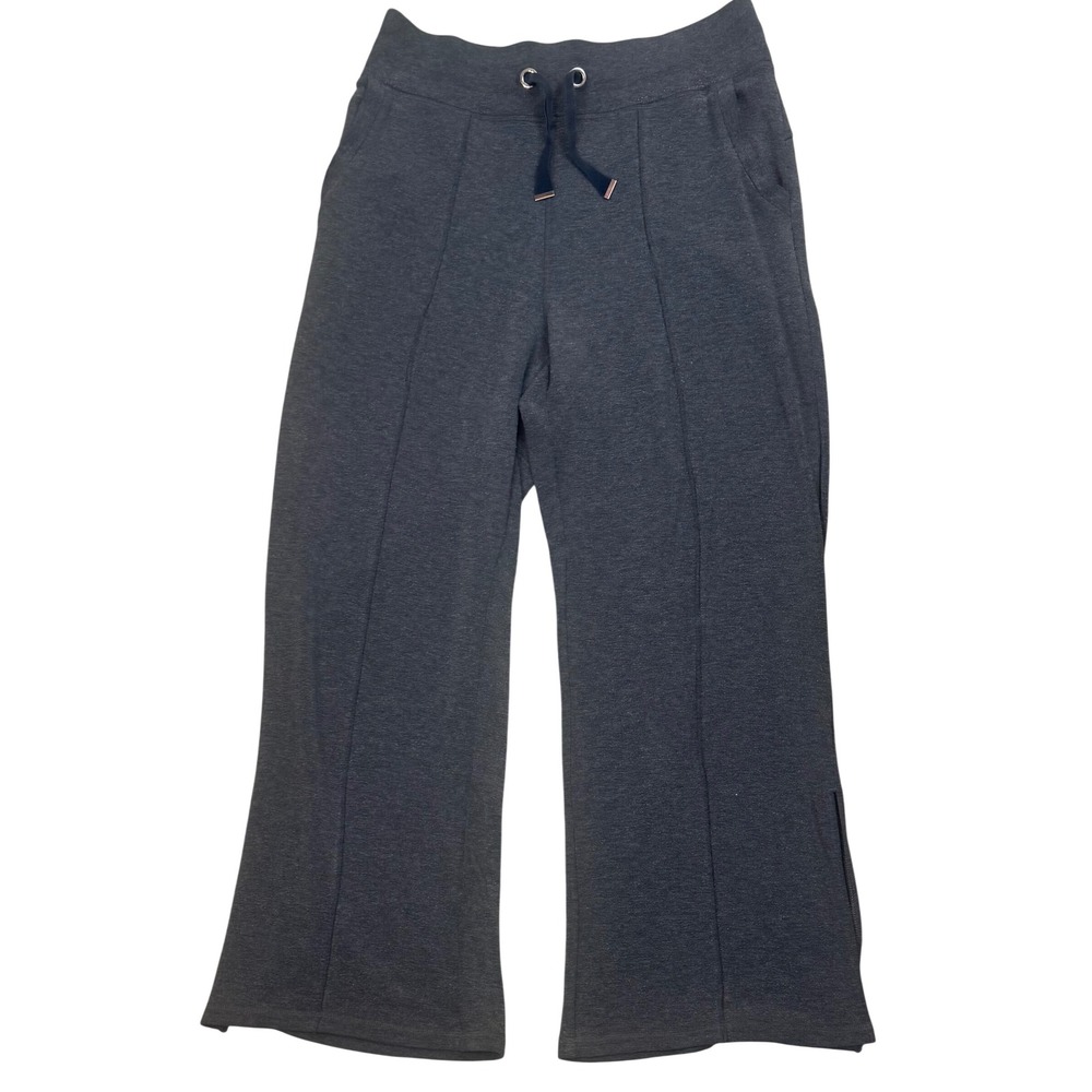 Athleta Dark Gray Wide Leg Track Pants